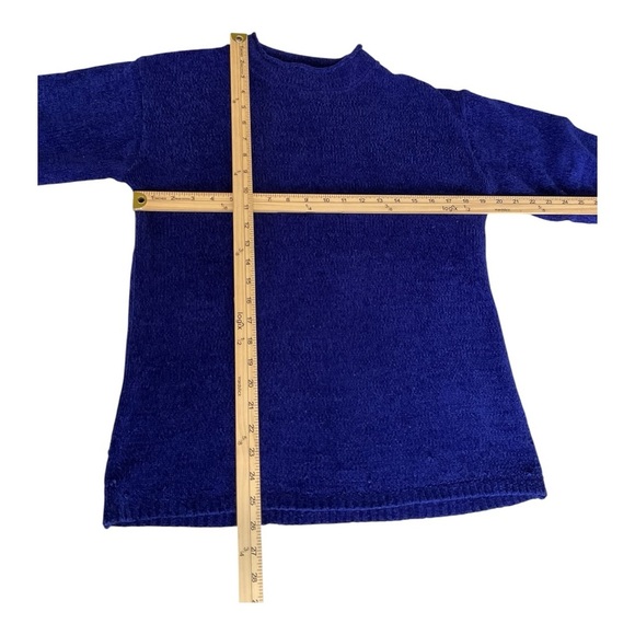 Diane von Furstenberg “The Color Authority” Blue Knit Sweater Size Small - Picture 3 of 4